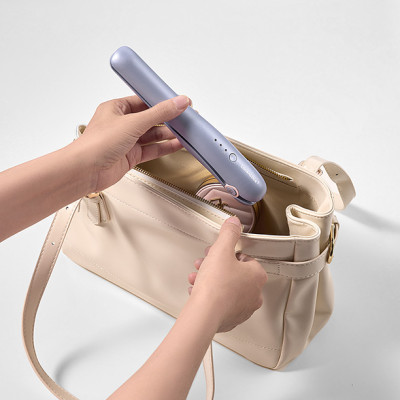 Máy duỗi tóc không dây, tấm phủ nhiệt ceramic LocknLock 15W - Màu tím - ENA224PUP - Hàng chính hãng