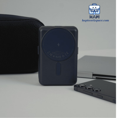 Sạc dự phòng hàng chính hãng WiWU Trunk Series 5-in-1 Wi-PP04, cáp C/L, sạc không dây 15W