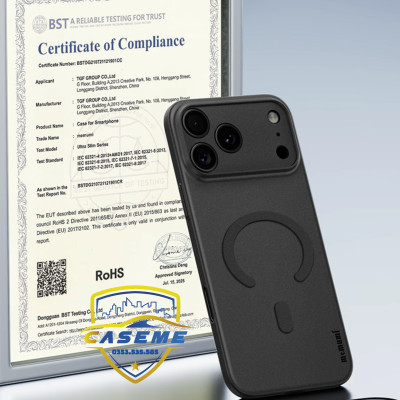 Ốp lưng cho iPhone Air, iPhone 17, iPhone 17 Pro, iPhone 17 Pro Max Memumi Slim Case Magnetic siêu mỏng - Hàng Chính Hãng