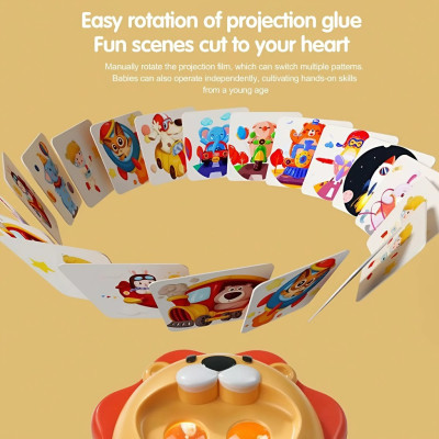 Mô hình Đèn chiếu khủng long, Đồ chơi đèn chiếu động vật DM401W - DUMOON