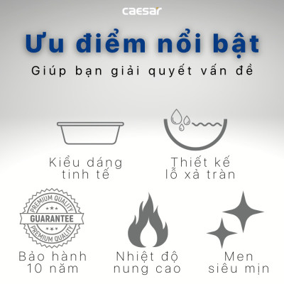 Chậu rửa Lavabo dương bàn  L5018 Caesar