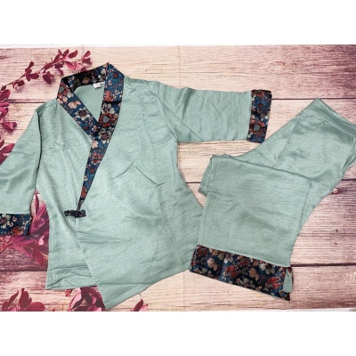 Đồ Lam Đi Chùa # Bà Lai Phối So Le # Đồ Bộ Nữ # Quần Áo Nữ