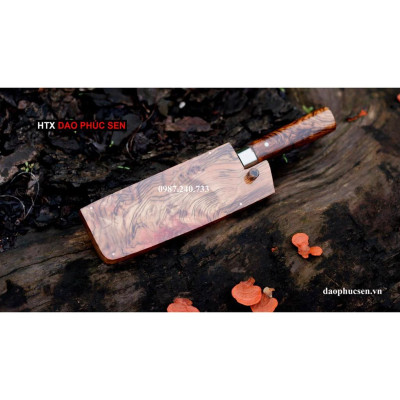 Dao Phúc Sen - Dao thái USUBA vỏ gỗ cẩm chỉ