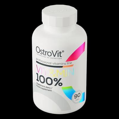 OstroVit VitaMin 100% (90 viên) Viên uống bổ sung Vitamin & Khoáng chất | Nhập khẩu Ba Lan