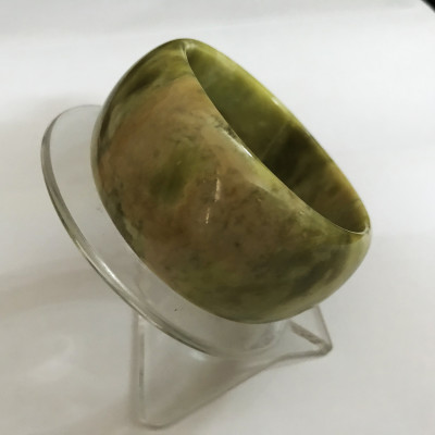 Vòng tay đá tự nhiên bản to cho nữ 3cm nhiều màu cẩm thạch Việt Nam VONGCAMTHACH3CM