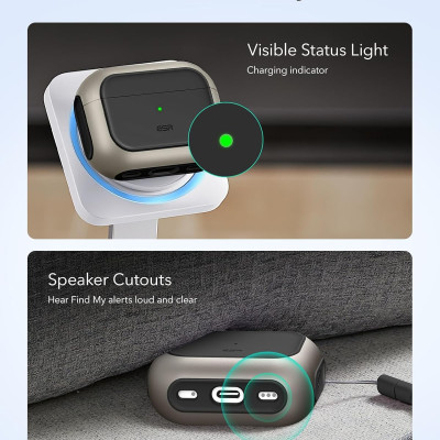 Bao Case cho Airpods Pro 3 (2025) ESR Orbit Colors Hybrid Magnetic Case - Hàng Chính Hãng