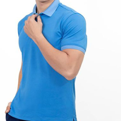 Áo Thun Polo Nam Trơn Novelty NATMMTMPSR200018N - Xanh Coban