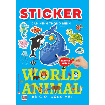 Sách - Combo 6 cuốn Sticker dán hình thông minh Thế Giới Động Vật