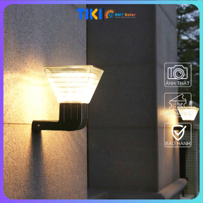 Đèn treo tường vuông kiểu dáng hiện đại năng lượng mặt trời TT35C ánh sáng trắng/vàng