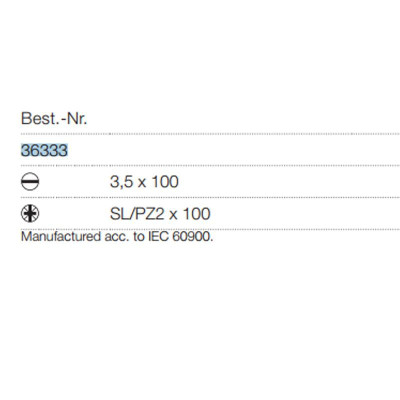 Bộ tua vít cách điện 2 chi tiết Wiha 36333