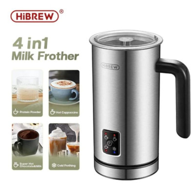 Máy tạo bọt sữa Nóng và Lạnh 4 trong 1 thương hiệu Mỹ HiBREW M3A - Hàng nhập khẩu