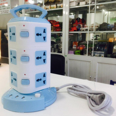 Ổ Cắm Điện Đa Năng 3 Tầng 12 Ổ Cắm 3 Cổng USB