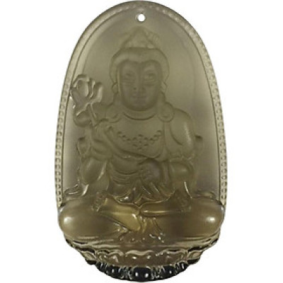 Mặt Dây Chuyền Đại Thế Chí Bồ Tát Thạch Anh Khói Ngọc Quý Gemstones DTCBTTAK