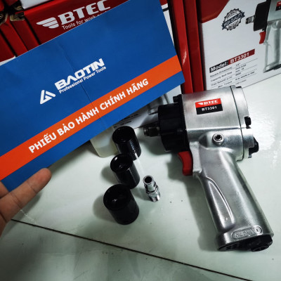 MÁY VẶN BU LÔNG DÙNG KHÍ NÉN 1/2" BTEC BT3301- HÀNG CHÍNH HÃNG