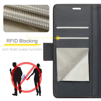 Bao Da Dạng Ví Caseme Cho Samsung Galaxy Z Fold5 – Chống Trộm Thẻ RFID, Nắp Gập Nam Châm, Khe Cắm Thẻ & Tiền, Giá Đỡ Xem Video - Hàng Nhập Khẩu