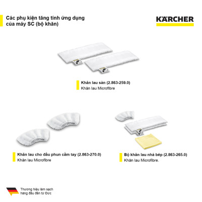 Máy làm sạch bằng hơi nước nóng Karcher SC 2 Deluxe easyfix