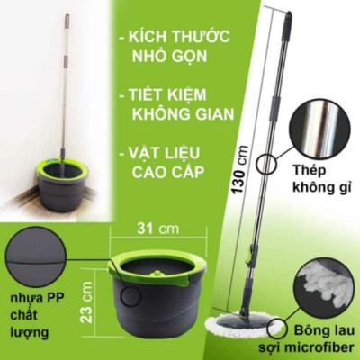 Cây Lau Nhà Mini Tiện Lợi Cao Cấp ETM498 (cam kết hàng chính hãng)