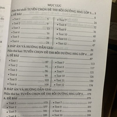 Tuyển Chọn Đề Ôn Luyện Bồi Dưỡng Học Sinh Môn Tiếng Anh Lớp 3 4 5