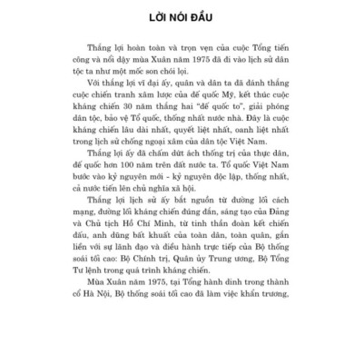 Sách - Tổng Hành Dinh Trong Mùa Xuân Toàn Thắng (Hồi Ức) - SBOOKS