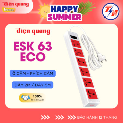 Ổ cắm Điện Quang ECO ĐQ ESK 63ECO ( 6 lỗ 3 chấu )