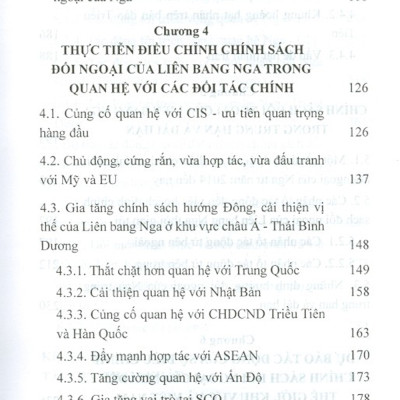 Điều Chỉnh Chính Sách Đối Ngoại Của Liên Bang Nga Từ Sau Khủng Hoảng Ucraina Và Những Tác Động (Sách Chuyên Khảo)