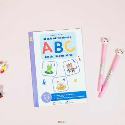 Bộ sách 05 cuốn Phát triển kĩ năng ( Biên soạn theo chương trình mầm non mới): Vở nhận biết và tập viết ABC qua các trò chơi trí tuệ (3+)