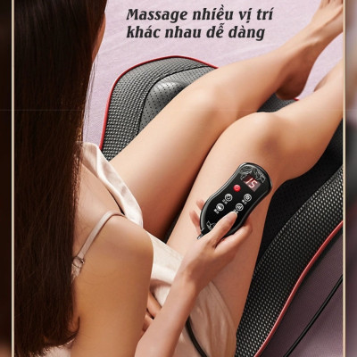 ￼Gối Massage Cổ Vai Gáy Hồng Ngoại Cao Cấp Thế Hệ Mới Hỗ Trợ Giảm Nhức Mỏi Toàn Thân