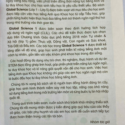 Sách - Global Science lớp 1 (HEID)