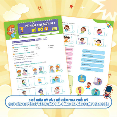 Sách - Bộ Đề Kiểm Tra Định Kỳ Tiếng Anh Lớp 3 - Tập 1