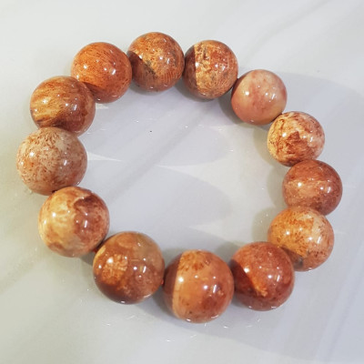 Vòng Tay Nam San Hô Hóa Thạch Mới size vòng 16mm 13 hạt đúng cung sanh tốt Màu Đỏ Hoa Đẹp Sang đỏ dãy núi tự nhiên Vòng hàng hiếm bóng nam đeo đẹp may mắn sang tay lắm ạ