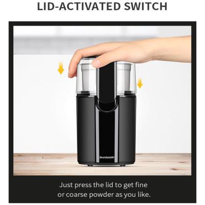 Máy xay hạt cà phê và gia vị đa năng Shardor CG628B - Công suất: 200W - HÀNG NHẬP KHẨU