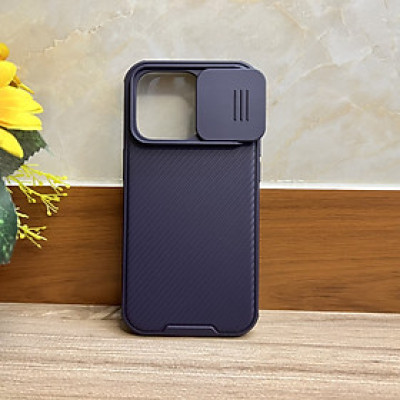 Ốp lưng Camshield Pro dành cho iPhone 14 Pro Nillkin màu tím - hàng chính hãng