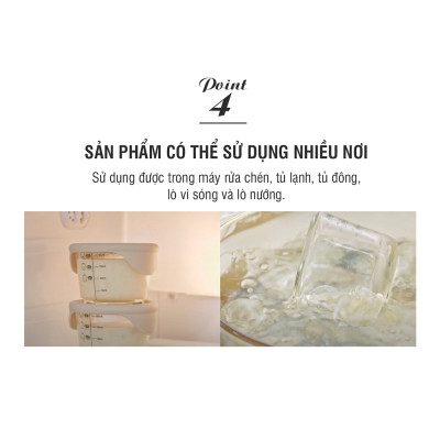 Hộp đựng thức ăn cho bé Lock&Lock có vạch chia 230ml x 3 hộp LLG508S3 - Tặng Kèm Ống Hút Inox Và Cọ Rửa Ống Hút