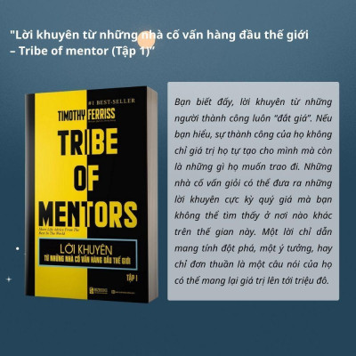 Sách - Lời khuyên từ những nhà cố vấn hàng đầu thế giới – Tribe of mentor (Tập 1+Tập 2) - Bizbooks