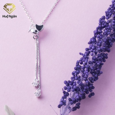 Dây chuyền bạc Ý 925 Huệ Ngân Mặt nhỏ xinh Phong cách Hàn Quốc ZCP150011