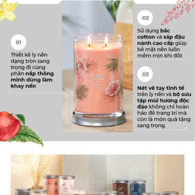 Nến ly tròn sáp đậu nành Yankee Candle size L (567g) - Sage & Citrus