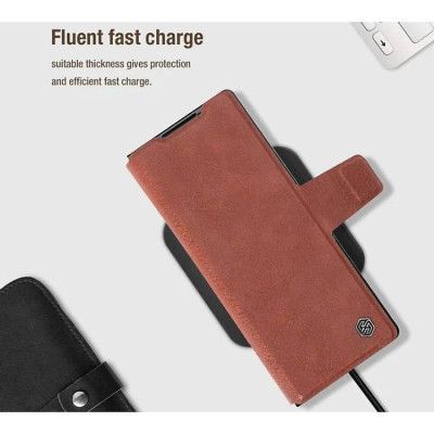 Bao Da dành cho Samsung Galaxy Z Fold 7 / Z Fold 6 hiệu Nillkin Aoge Leather Cao Cấp - Hàng nhập khẩu