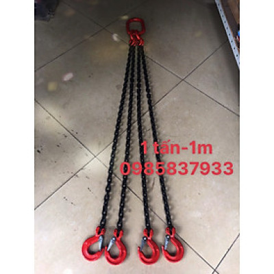 Dây xích cẩu 4 sợi 1 tấn 1 m tiêu chuẩn Nhật