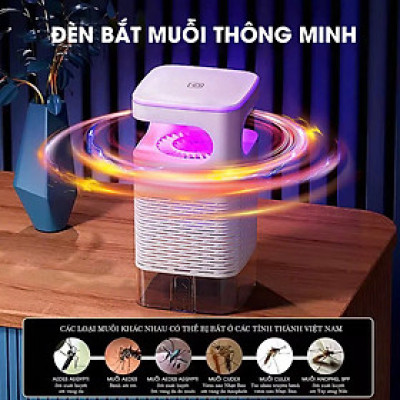 Đèn Bắt Muỗi Diệt Côn Trùng Thông Minh , Máy Bắt Muỗi Quạt Động Cơ Từ Tính Siêu Êm – Đèn Ngủ 2in1 Diệt Muỗi Hiệu Quả