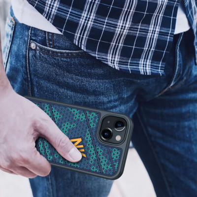 Ốp lưng chống sốc cho iPhone 13 họa tiết mặt lưng 3D hiệu Nillkin Striker (chống sốc cực tốt, họa tiết màu 3D cá tính) - hàng nhập khẩu