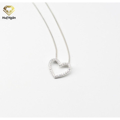 Dây chuyền bạc Ý 925 Huệ Ngân - Tim xinh PP1569