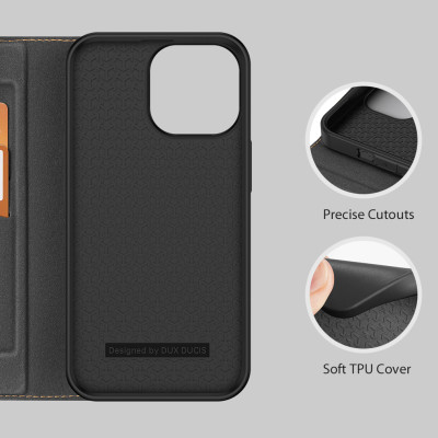Bao da dành cho iPhone 14 Pro MAX hiệu Dux Ducis Skin X2 Series chống sốc có ngăn đựng thẻ  - hàng chính hãng