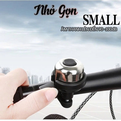 Chuông Xe Đạp Thể Thao Địa Hình Mini Bằng Đồng Âm Thanh Vang 90-100dB Gắn Ghi Đông Xe Đạp (Loại Cơ Bản) - Giao Màu Ngẫu Nhiên