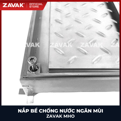 Nắp bể ngầm chống nước ngăn mùi inox ZAVAK MHO*-50 / KT 50x50cm, lát gạch 2,5cm/ tải tối đa 720kg
