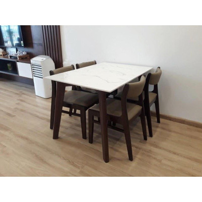 Bộ bàn ăn Bella phong cách Hàn Quốc đẹp sang trọng, bảo hành 12 tháng