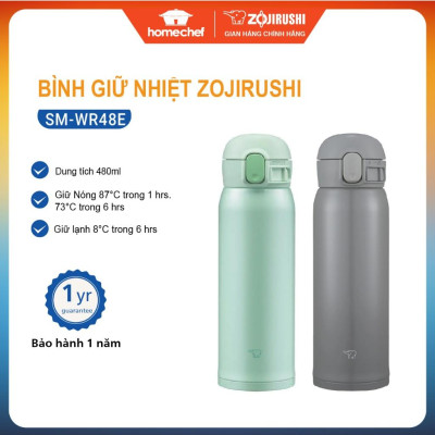 Bình giữ nhiệt nóng-lạnh Zojirushi 480ml SM-WR48E, sản xuất tại Thái Lan, bảo hành giữ nhiệt 1 năm | Hàng chính hãng