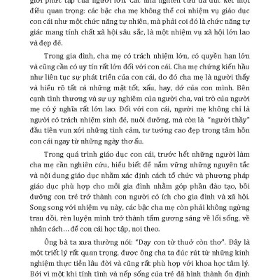 101 Điều Cần Biết Để Nuôi Dạy Con Nên Người 