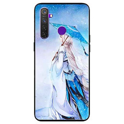 Ốp lưng in cho Realme 5 Pro/ Realme Q Mẫu Cô Gái Nơ Đỏ