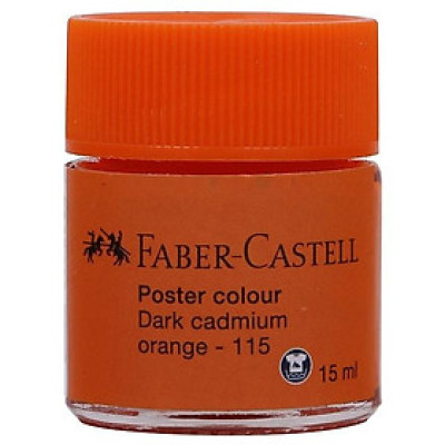 Màu Vẽ Poster 15 ml - Faber-Castell 115 - Dark Cadmium Orange