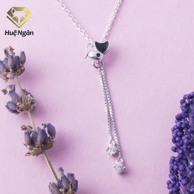 Dây chuyền bạc Ý 925 Huệ Ngân Mặt nhỏ xinh Phong cách Hàn Quốc ZCP150011